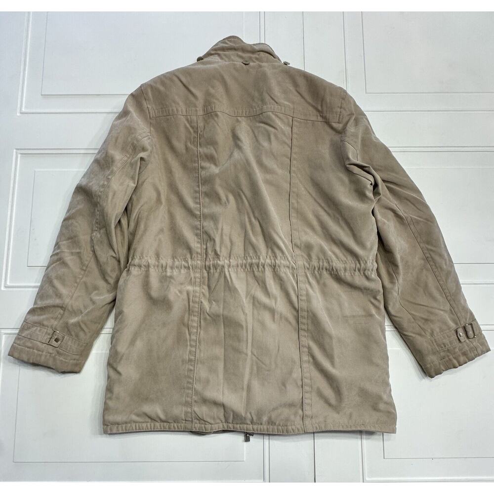 Croft & Barrow Mens Sz L Vintage Thick Lined Suede Feel Coat Jacket No Hood - Picture 4 of 4